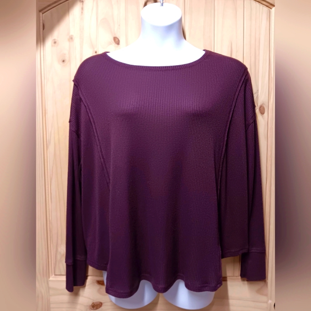 Knox Rose Ribbed Long Sleeve Top